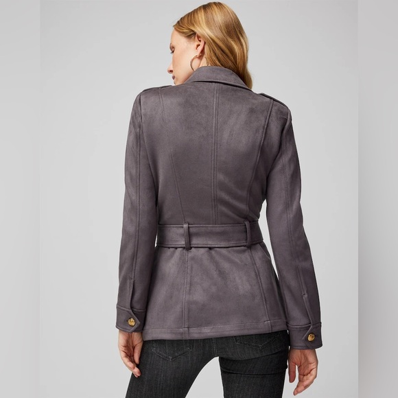 NWT WHBM Ultra Suede Safari Jacket - Picture 2 of 4
